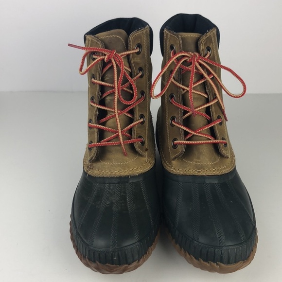 Sorel Cheyanne Lace Full Grain Men’s Rain / Snow Rubber Duck Boots - Picture 2 of 13